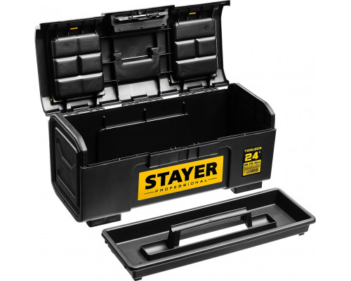 Ящик для инструмента ″TOOLBOX-24″ пластиковый, STAYER Professional