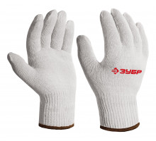 ЗУБР ОПТИМА, L-XL, х/б перчатки без покрытия, 10 класс (11445-XL)