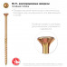 Конструкционные саморезы КС-П 60 х 4.5 мм, 140 шт., желтый цинк, ЗУБР