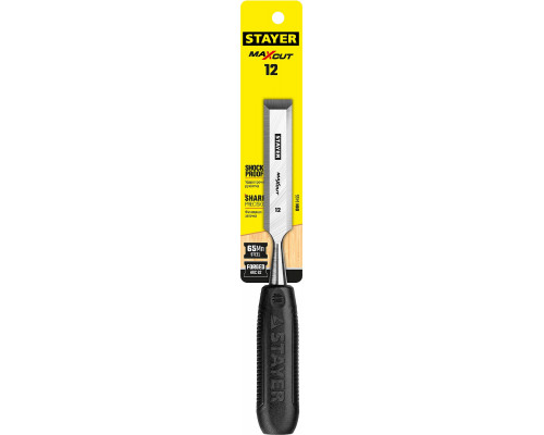 STAYER Max-Cut стамеска с пластиковой рукояткой, 12 мм