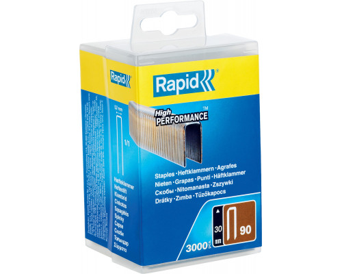 RAPID 30 мм скобы узкие, супертвердые, закаленные тип 90, 3000 шт