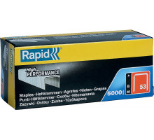 RAPID 8 мм узкие скобы, супертвердые, профессиональные тип 53 (A / 10 / JT21), 5000 шт