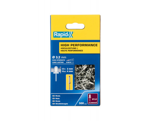 RAPID R:High-performance-rivet заклепка из алюминия d3.2x8мм, 500 шт
