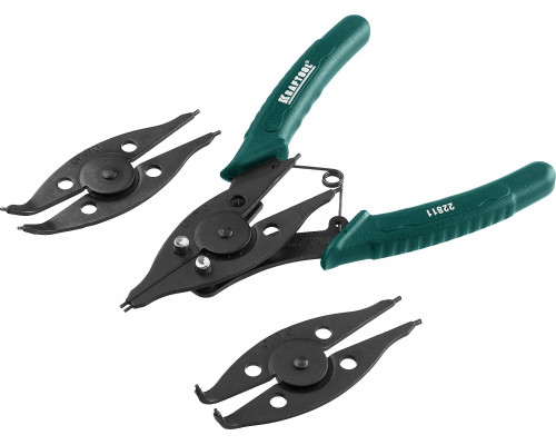 KRAFTOOL Universal 6-in-1 съемник стопорных колец, внешний/внутренний, 6-в-1