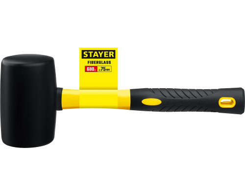 Чёрная резиновая киянка STAYER PROFI 450 г