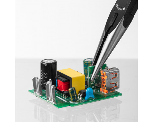 KRAFTOOL Kraft Mini, 140 мм, прецизионные тонкогубцы (220017-3-14)