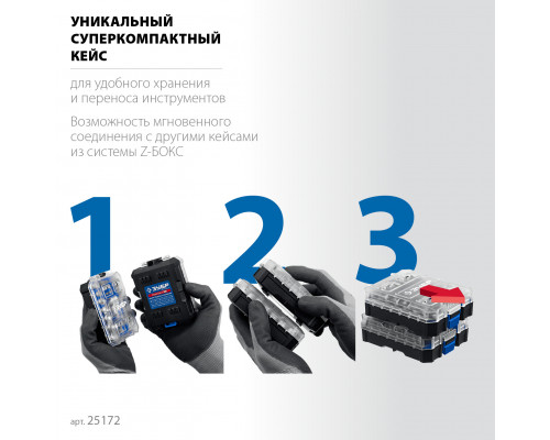 ЗУБР Компакт 26 шт, Набор: трещотка с насадками (25172)