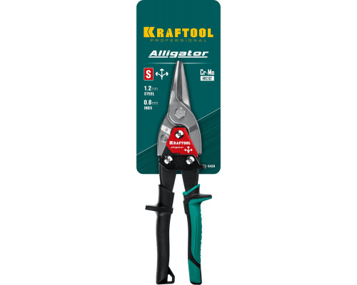 KRAFTOOL Alligator Прямые ножницы по металлу, 250 мм