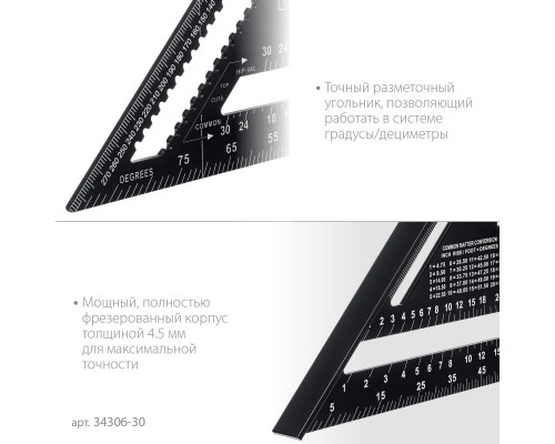 Универсальный кровельный угольник STAYER, 305 мм, 5-в-1, Rafter