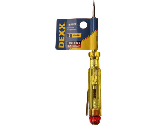 Пробник DEXX электрический, с этикеткой, 100-500В, 130мм