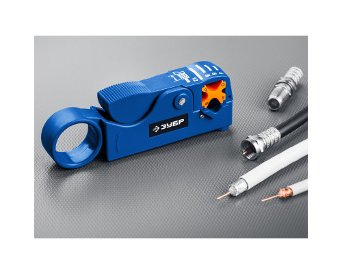 COAX-3 стриппер коаксиальных кабелей, RG58/RG59/RG6, ЗУБР Профессионал