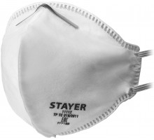 Плоская фильтрующая полумаска STAYER F-80, класс защиты FFP1