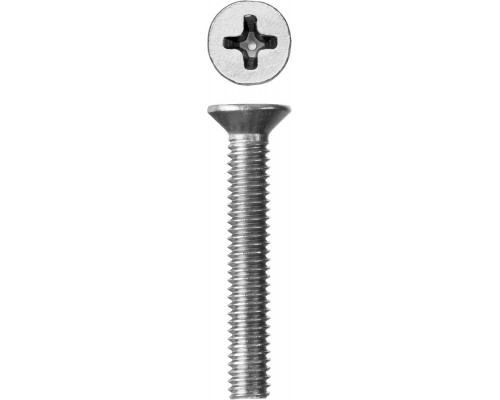 Винт DIN 965, M4 x 25 мм, 5 кг, кл. пр. 4.8, оцинкованный, ЗУБР