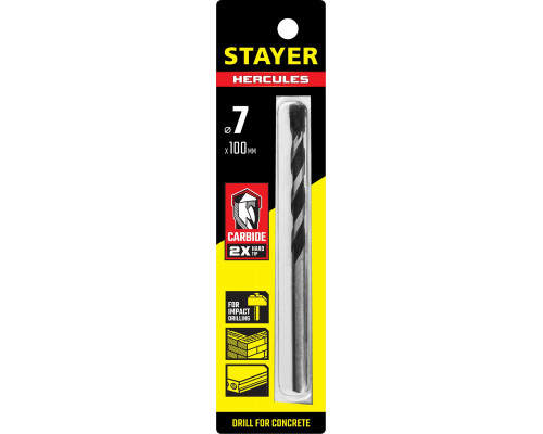 STAYER HERCULES 7 x 100 мм сверло по бетону PROFESSIONAL