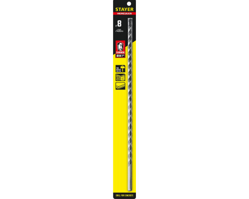 STAYER HERCULES 8 x 400 мм сверло по бетону PROFESSIONAL