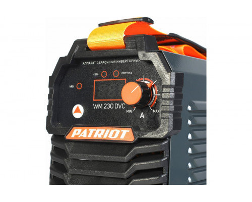 Аппарат сварочный инверторный PATRIOT WM260DVT MMA, входное напряжение: 1ф,140-240В, сварочный ток м