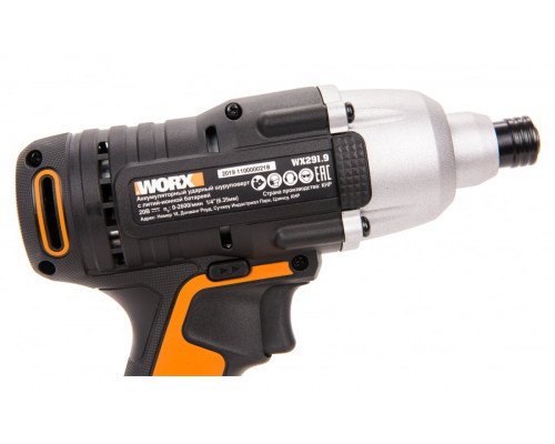 Винтоверт ударный аккумуляторный WORX WX291.9, 20В, без АКБ и ЗУ