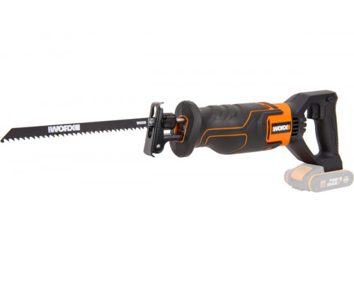 Сабельная пила аккумуляторная WORX WX500.9, без АКБ и ЗУ, коробка