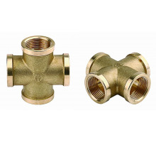 Крестовина GENERAL FITTINGS латунь, г/г/г/г, 3/4″