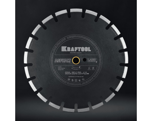 KRAFTOOL ASPHALT 500 мм (25.4/20 мм, 12х4.0 мм), алмазный диск (36687-500)