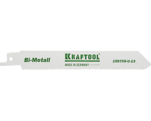 Полотно KRAFTOOL ″INDUSTRIE QUALITAT″, S922VF, для эл/ножовки, Bi-Metall, по металлу, дереву, шаг 1,8-2,5мм, 130мм