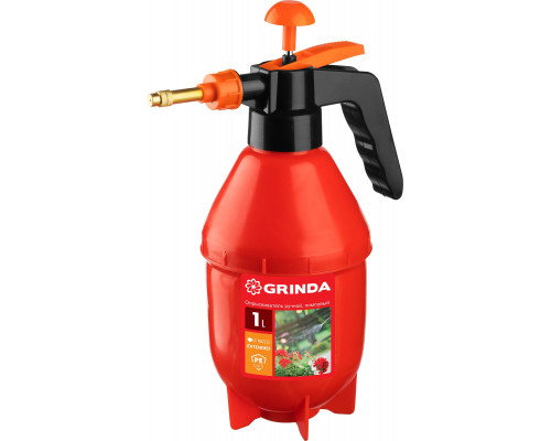 GRINDA PS-1E опрыскиватель 1 л, с удлинённым соплом, ручной, помповый, колба из полиэтилена