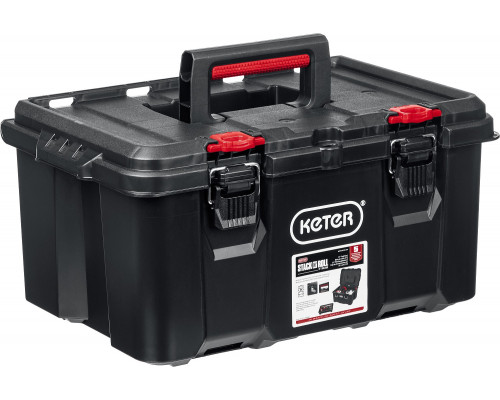 Ящик с крышкой KETER STACKNROLL, 21″