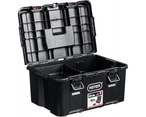 Ящик с крышкой KETER STACKNROLL, 21″