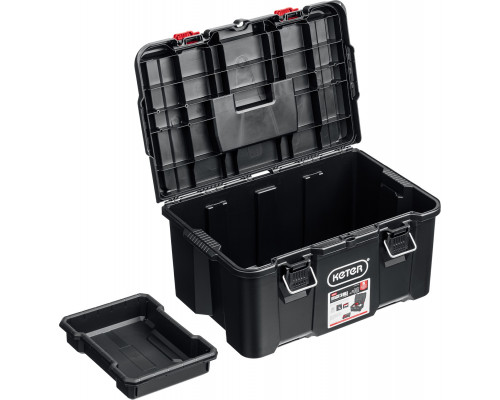 Ящик с крышкой KETER STACKNROLL, 21″