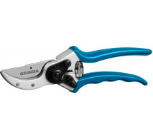 Плоскостной секатор GRINDA PROLine P-23 210 мм с усиленными лезвиями с алюминиевыми коваными рукоятками