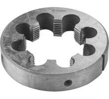 ЗУБР G 3/4″, плашка трубная, сталь 9ХС, круглая ручная