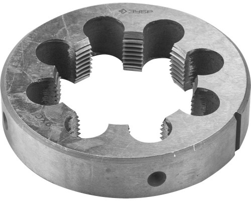 ЗУБР G 3/4″, плашка трубная, сталь 9ХС, круглая ручная
