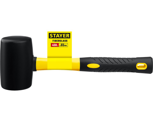 Чёрная резиновая киянка STAYER PROFI 680 г