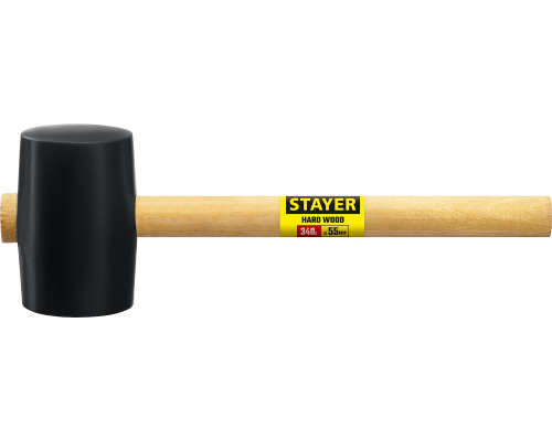 Чёрная резиновая киянка STAYER 340 г