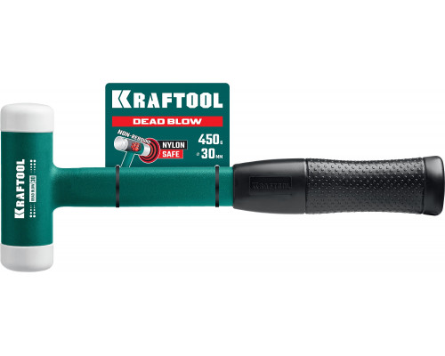 KRAFTOOL DEAD BLOW 450 г 30 мм безынерционный молоток с бойками из полиамида