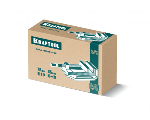 KRAFTOOL DPV-75, 75 мм, станочные сверлильные тиски (32722-75)