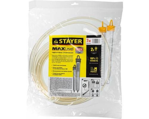 Гидроуровень с измерительными колбами STAYER 7 м