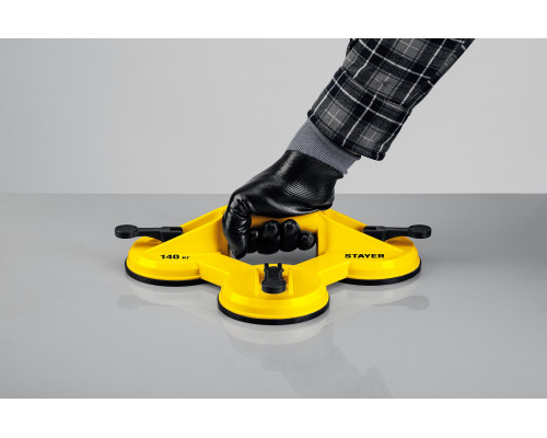 Стеклодомкрат STAYER ″MASTER″ MAXLift, пластмассовый, тройной, 140 кг