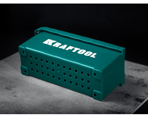 KRAFTOOL 280х115 мм, набор нержавеющих гребенок (6шт) со сменной 2к ручкой, в пластиковом кейсе (33268-H6)