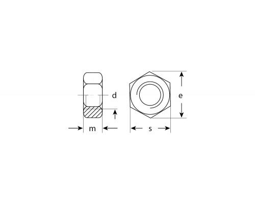 Гайка ГОСТ 5927-70, M14, 2 шт, кл. пр. 6, оцинкованная, ЗУБР