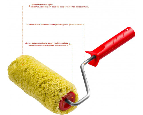 Валик малярный SYNTEX Pro, 180 мм, d=48 мм, ворс 18 мм, ручка d=8 мм, MIRAX