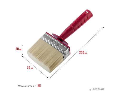Макловица STAYER ″MASTER″ UNIVERSAL, светлая щетина, пластмассовый корпус, 3х7см