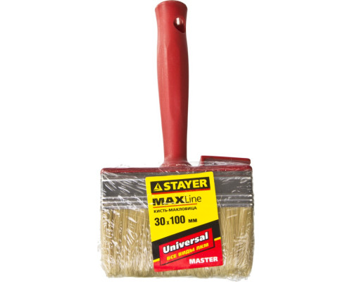 Макловица STAYER ″MASTER″ UNIVERSAL, светлая щетина, пластмассовый корпус, 3х10см