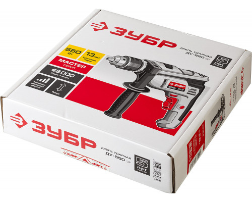 ЗУБР 550 Вт ударная дрель