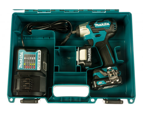 Makita TW160DWAE Гайковерт ак(уд),12В,2х2АчLi-ion,0-3600\0-2000у\м,160Нм,квадрат 3/8'',1.0кг,чем,подс