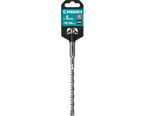 СИБИН Бур SDS-plus 5 х 160 мм