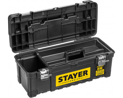 Ящик для инструмента ″JUMBO-26″ пластиковый, STAYER Professional
