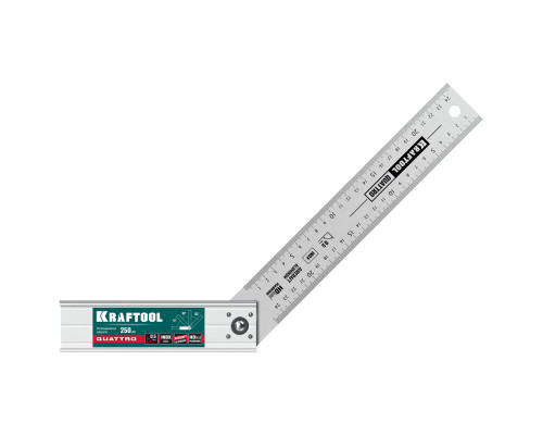Kraftool QUATTRO 250 мм складной столярный угольник, 4 положения