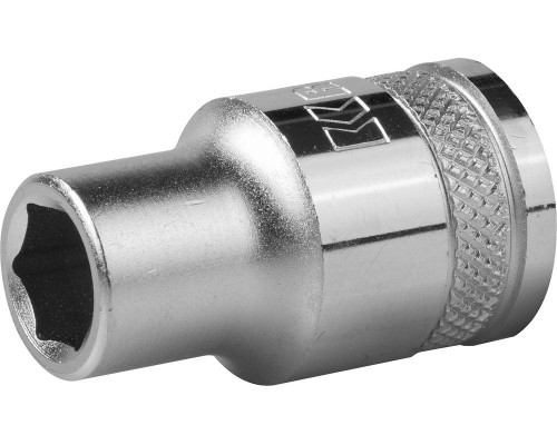 Торцовая головка KRAFTOOL ″INDUSTRIE QUALITAT″, Cr-V, FLANK, хромосатинированная, 1/2″, 10 мм