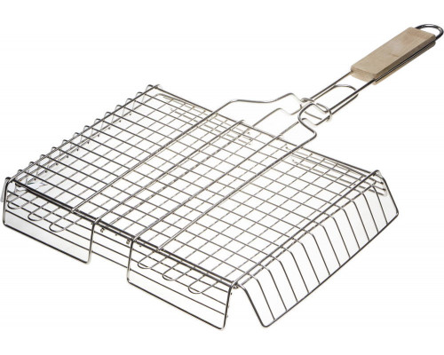 Решетка-гриль GRINDA ″BARBECUE″, объемная, нержавеющая сталь, 340х260мм